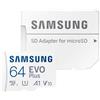 Samsung Carte mémoire micro SD Samsung EVO Plus 64 Go