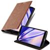 Cadorabo Custodia Libro per Lenovo Google NEXUS 6 / 6X in BRUNO CAPPUCCINO - con Vani di Carte, Funzione Stand e Chiusura Magnetica - Portafoglio Cover Case Wallet Book Etui Protezione