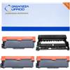 Organizza Ufficio 3 Toner TN2320 + 1 Drum DR2300 Compatibili per Brother HL-L2300D HL-2340DW HL-2360DN HL-2365DW DCP-L2500D DCP-L2520DW DCP-L2540DN MFC-L2700DW MFC-L2740DW DCP-L2560DW MFC-L2720DW
