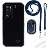 ESACMOT ESCAMOT [4 in 1] Custodia Compatibile con Ulefone Armor 11 5G con Lanyard, Cinturino da Polso e Anello, Cover Anti-Caduta Kit da Viaggio Sicuro (set blu)