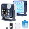 Nanlite Pico - Luce di riempimento a LED portatile, RGB a colori, attacco a scatto per fotografia di telefono/fotocamera, streaming live, creazione di contenuti video (blu notte)