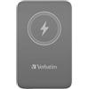 Verbatim Charge 'n' Go Magnetic Wireless Power Bank 10000 Grey