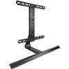 Tooq DB3265F-B - Supporto da tavolo in acciaio per schermi 32-65, altezza regolabile, con base, nero