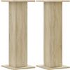 vidaXL Supporti Altoparlanti 2 pz Rovere 30x30x80 cm in Multistrato, stand per altoparlanti, supporto per altoparlanti da tavolo, supporto per altoparlanti surround