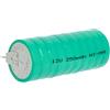 vhbw NiMH Batteria a bottone di ricambio (250mAh, 12V, NiMH)