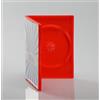 Qtecx 50 Custodie DVD Singole Rosse, Box porta DVD 14 mm - Qtecx