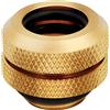 Corsair Hydro X Series XF Hardline da 12 mm OD Raccordi, Confezione da Quattro (Filettature Delle Porte BSPP da G1/4 di Pollice, Design a Doppio O-Ring, Compatibili con gli Adattatori Hydro X) Oro