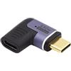 Ewent Adattatore USBC Magnetico, Connettore a 90° Magnetico USB C Maschio a Femmina C, 40 Gbps USB4, PD 140W, Video 8K60Hz, per MacBook, iMac/iPad,Switch,Notebook,Tablet,iPhone 14 e dispositivi USB C
