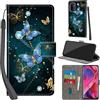 PHINIENLAND Cover per Oppo A54 / A74 5G PU Pelle Custodia Flip Farfalla