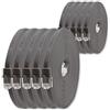 1aTTack.de 1,5m - grigio - 10 pezzi - Cavo di Rete Ethernet Cat6 Piatto Lan Gigabit RJ45 Cat 6 compatibile Cat5 Cat5e Cat7 Cat8