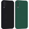 Mixroom - Cover Custodia Case per Samsung Galaxy A50 / A30S / A50S Protezione Fotocamera in Silicone TPU Morbido Opaco Bordi Piatti Colore Verde Foglia