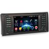 Erisin Android 14 8-Core 4GB+64GB Autoradio Navigatore GPS per BMW Serie 5 E39 M5 7 pollici Radio IPS Schermo Tattile Supporto Wireless CarPlay Android Auto DAB+ Bluetooth 5.0 DSP WiFi 4G Canbus OBD2