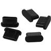Psdndeww 5 pezzi accessori per telefono portatile in silicone tappo antipolvere per porta di ricarica USB Protector