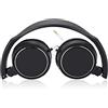 Lazmin112 Cuffie Over Ear, Cuffie compatte Pieghevoli con Cavo Cuffie Stereo HiFi con Supporto per Musica TF Card, Ricerca Automatica FM, Funzione di commutazione Suono EQ