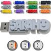 CLE USB FUN Chiavetta USB personalizzata con il tuo testo - il colore di tua scelta - USB 3.0 - 8 Go, 16 Go o 32 Go - un regalo originale e unico (32 GB, Bianco)