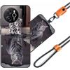 JEZSTHAI Cover Compatibile con Blackview Shark 8 Custodia in Silicone TPU Morbido con Cordino/Laccio Tracolla Cellulare,Antiurto AntiGraffio Protettiva Bumper Case con Disegno Motivi,Cover*A05