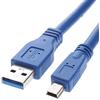 Hamlet Cavo Ricambio Nero USB 3.0 - Mini 5 per Box Hard Disk Serie HXD25U3xxx