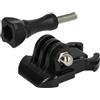 vhbw clip a sgancio rapido + vite compatibile con Garmin Virb Elite E2GR, Elite E1GR action cam - Set di fissaggio nero