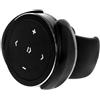iSpchen Telecomando Bluetooth Volante per auto Ricevitore Bluetooth Telefono cellulare Bluetooth Telecomando Volante Telecomando multimediale, nero con supporto