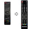 Remote Telecomando compatibile già programmato per Nordmende ND40S3000J SMART