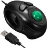 Housoutil Mouse Mini Trackball USB Ergonomico e Portatile Design Compatto per Laptop e Desktop Scorrimento con Nero Resistente