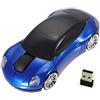 MySixKeen Cool Sport Car Shape Mouse 2.4GHz Wireless Car Mouse Mini piccoli mouse ottici da gioco Mouse da ufficio con ricevitore USB per PC Computer portatile per bambini Ragazze Adulti 1600 DPI 3 pulsanti Bl