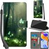 Haninsuze Cover per Xiaomi Redmi Note 11 Pro/Note 12 Pro 4G Custodia Cover Pelle Libro Portafoglio con Porta Carte Protezione Antiurto Cuoio Flip Case Custodia Cover per Redmi Note 11 Pro, Farfalla