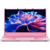 AKEDA PC Portatile 15,6 Pollici Rosa - Laptop Leggero con Processore N95, 16GB RAM, SSD 1TB, Schermo FHD IPS, Tastiera Retroilluminata, Ideale per Studio e Lavoro Legger(Tastiera UK+pellicola IT)