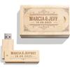 womishangmaoyouxiangongsijuanjohn2622 Chiavetta USB con incisione personalizzata in legno massello Drive USB 3.0 Chiavetta USB in Acero legno con incisione regalo personalizzata per matrimoni, anniversari, lauree, compleanni (32GB, B)