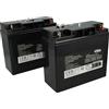 vhbw 2x batteria compatibile con APC SUA1000XL, SUA1500, SUA1000XLI, SU1400X93, SUA1500I, SU700XL, SU1400X106, SU1400X145 UPS (18000mAh, 12V, AGM)