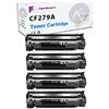 Generico 4 Toner Compatibile per CF279A 79A per stampanti HP LaserJet Pro M12a M12w MFP M26a MFP M26nw nero 1000 copie