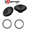 Superauto hi-fi Audison AP 6.5 coppia di woofer 165mm, potenza RMS 70W a 4 Ohm set adattatori altoparlanti per Volkswagen Golf VI VII Predisposizione Anteriore o Posteriore