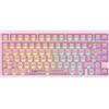 IROK MG75PRO - Tastiera meccanica con 81 tasti con interruttore magnetico, effetto Hall, 8KHZ/ARGB/CNC in alluminio, struttura con guarnizione, tastiera da gioco (rosa)