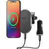 Cygnett MagHold Car 7.5W Wireless Charger Vent - caricabatterie wireless per presa d'aria - Nero - CY3766WLCCH