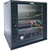 Techly Professional 367393 Armadio Rack 19 a Muro 15 unità P.450 mm Flat Pack Nero Nero