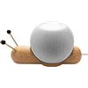 Generic Simpatico supporto per Homepod Mini in vero legno, stabile, antiscivolo, Smart Desktop Holder per Home pod Mini Speaker (Khaki)