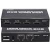 ALAIAS EXSTRA Mini Mixer Video, commutatore Professionale, 4K HDMI Matrix Switcher 2x2 Matrix Switch HDMI Splitter 2 in 2 out HDMI Switcher con Telecomando IR con Ampia compatibilità, Facile da configurare