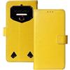 Anybird Giallo Custodia in pelle Flip Caso Protettiva Cover Skin Wallet TPU Silicone per Oukitel WP23 6.52