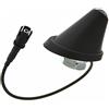 DOITOOL 1 Pezzo Gomma Base Antenna Auto, in Acciaio Inox, Nero | Montaggio Saldo, Installazione Rapida, per Radio Veicolo, Esterno Auto, Finitura Lucida, Superficie Liscia
