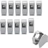 ARLI Adattatore per guida DIN RJ45 Keystone - 10 adattatori modulari per binari di supporto standard da 35 mm con molla di messa a terra copertura campo di etichettatura - Universale per tutti i Cat