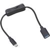 Cnrfeoap Cavo host USB C OTG con pulsante di commutazione per switch smartphone tablet trasferimento dati ad alta velocità 5Gbps reversibile USB C cavo host