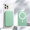 Rocky Green Caricatore Power Bank Wireless Magnetico 3000/5000/10000mAh per telefono Serie 8-15 | 7 Colori | Ricarica Magnetica Universale | Ricarica Rapida Cablata + Wireless | Sottile e Portatile (verde, 3000mA