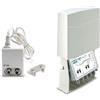 Generico KIT FRACARRO ANTENNA AMPLIFICATORE DA PALO MAP4R3U SI T2 223754 + ALIMENTATORE MINI POWER