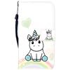 Sunrive Cover compatibile con Xiaomi Poco X7 5G/Redmi Note 14 Pro 5G, Custodia con supporto di stand e in Pelle artificiale per carte di credito Portafoglio Flip Chiusura Magnetica bumper(Unicorno 1)