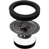 Generic Espansore per altoparlanti in schiuma, autoadesivo, per altoparlanti auto, 16,5 cm, anelli in schiuma per altoparlanti stereo