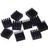 Giwnhvx Dissipatore di per radiatore in alluminio nero, 10 pezzi, 20 mm x 20 mm x 10 mm
