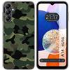 Tumundosmartphone Cover Silicone per Samsung Galaxy A14 4G/5G Disegno Mimetico Disegni
