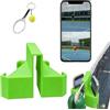 Homtrator Supporto per telecamera da tennis, supporto sicuro per telefono e action cam con doppia prospettiva con clip per rete e recinzione, supportos fisso per rete da tennis per registrazione di partite