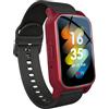 customty Orologio intelligente con rilevamento delle cadute per anziani, localizzatore GPS e allarme Sos, Videochiamata 4G HD, impermeabile, ideale per demenza/alzheimer (rete)