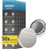 ABSINA 50x Batteria SR927SW a bottone per orologi 1,55V ossido d'argento - SR927W batteria orologio 395/399 / AG7 / LR927 - pile orologio da polso, batteria 395/399, batterie orologio da polso miste